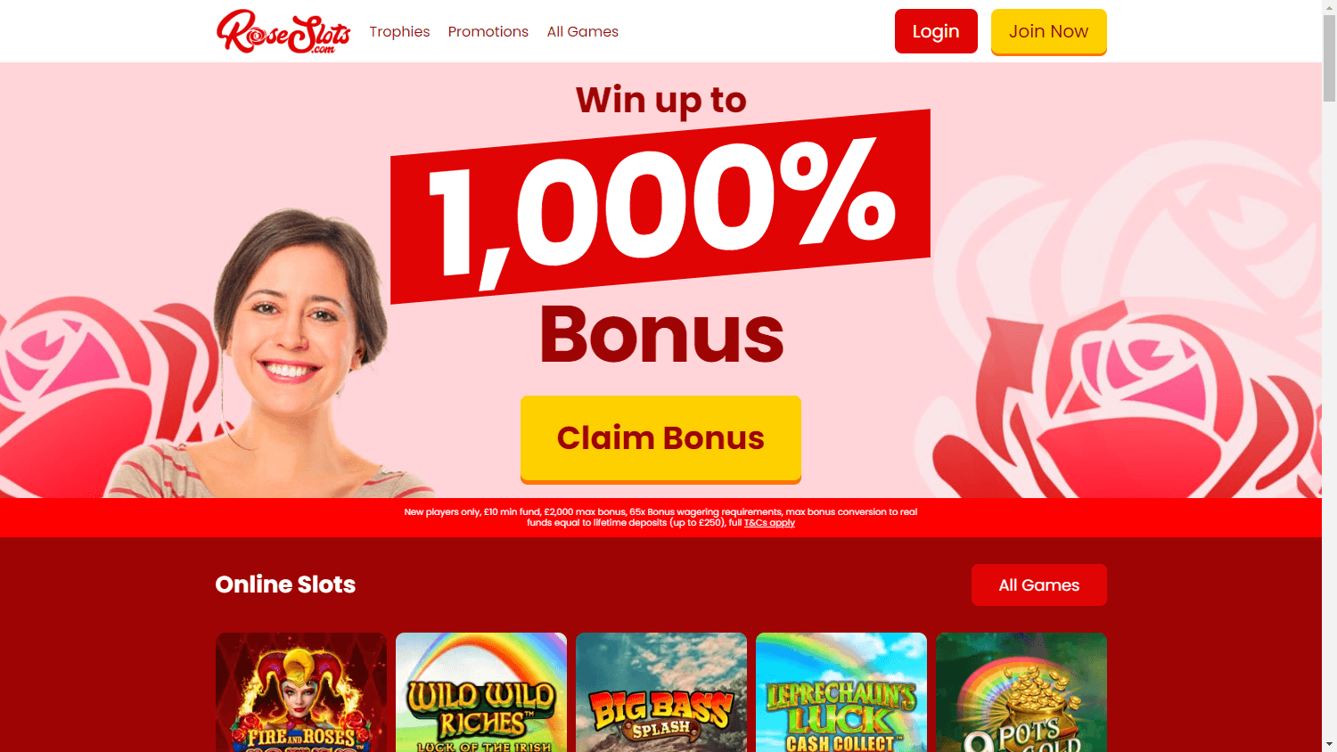 rose_slots_casino_homepage_desktop