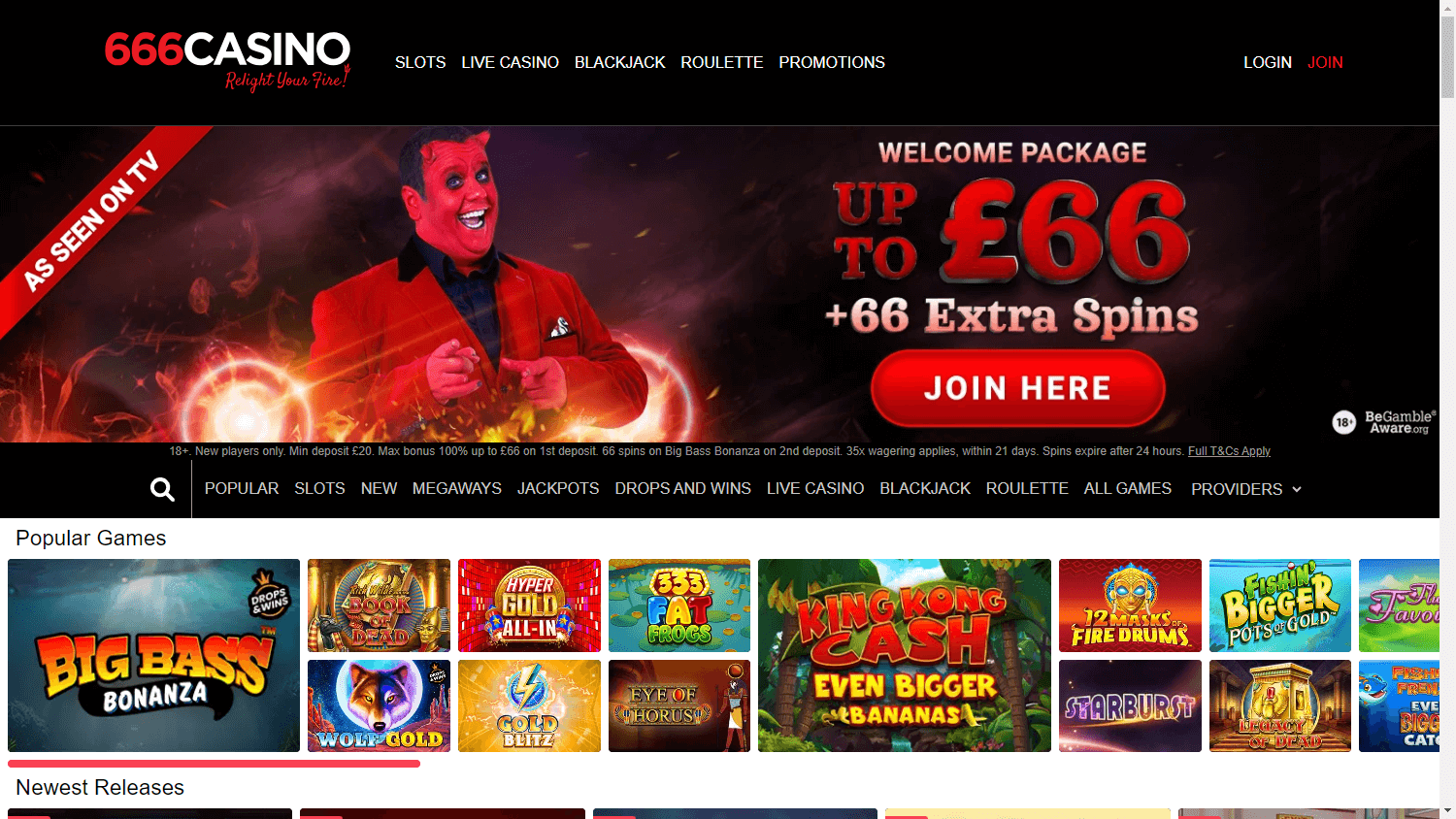 666_casino_homepage_desktop