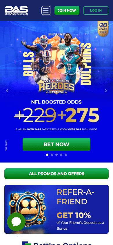 betanysports_casino_homepage_mobile