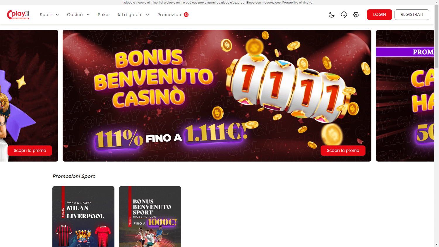 Cplay Casino Promozioni