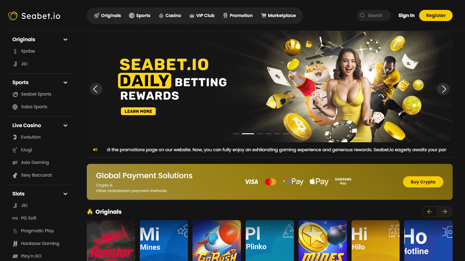 seabet_casino_homepage_desktop