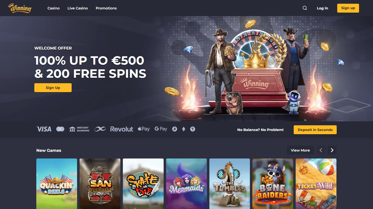 winning.io_casino_homepage_desktop