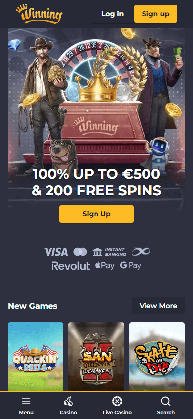 winning.io_casino_homepage_mobile