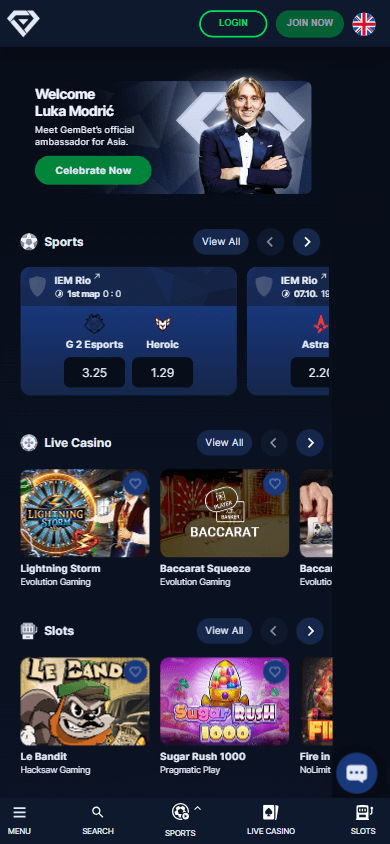 GemBet_Casino_homepage_mobile