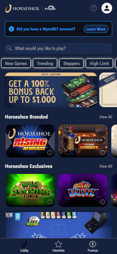 Horsehoe_Casino_MI_homepage_mobile