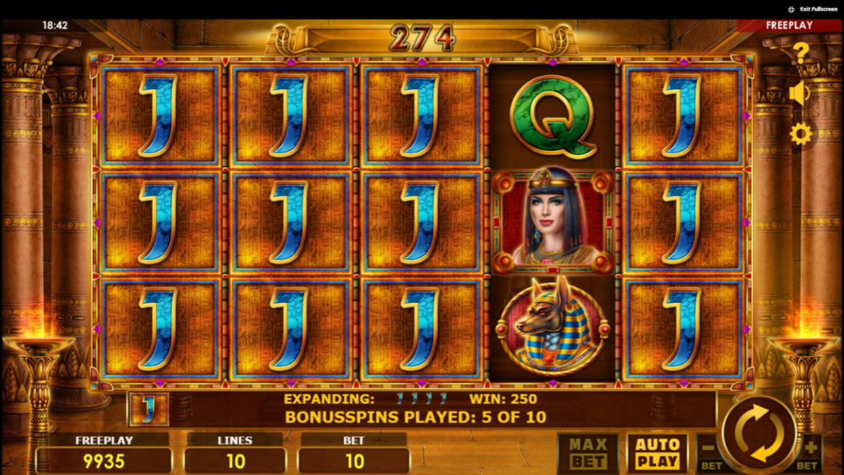 Book of Queen expanding symbols win