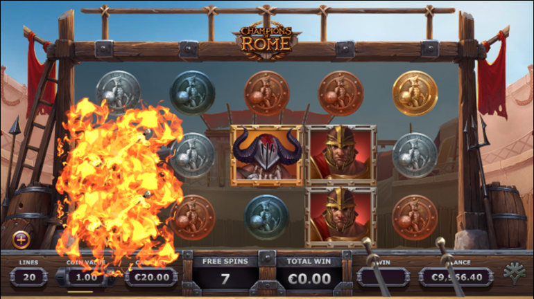 Champions of Rome extra Wild symbols