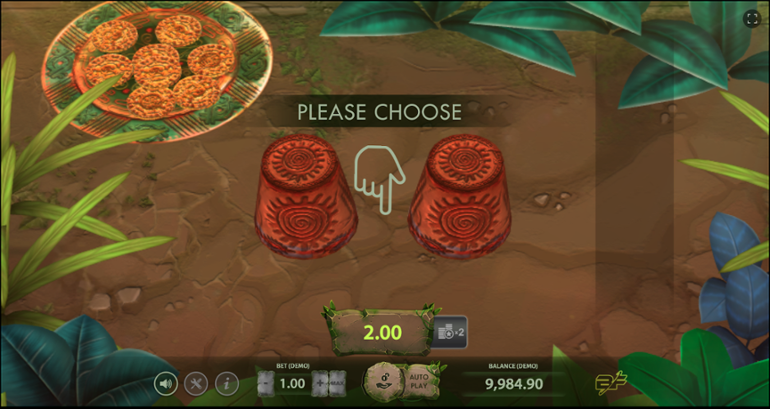 Aztec Adventure gamble feature