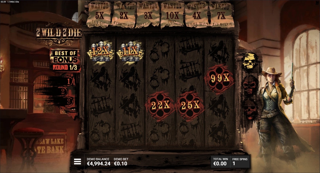 2 Wild 2 Die - Most Wanted Bonus