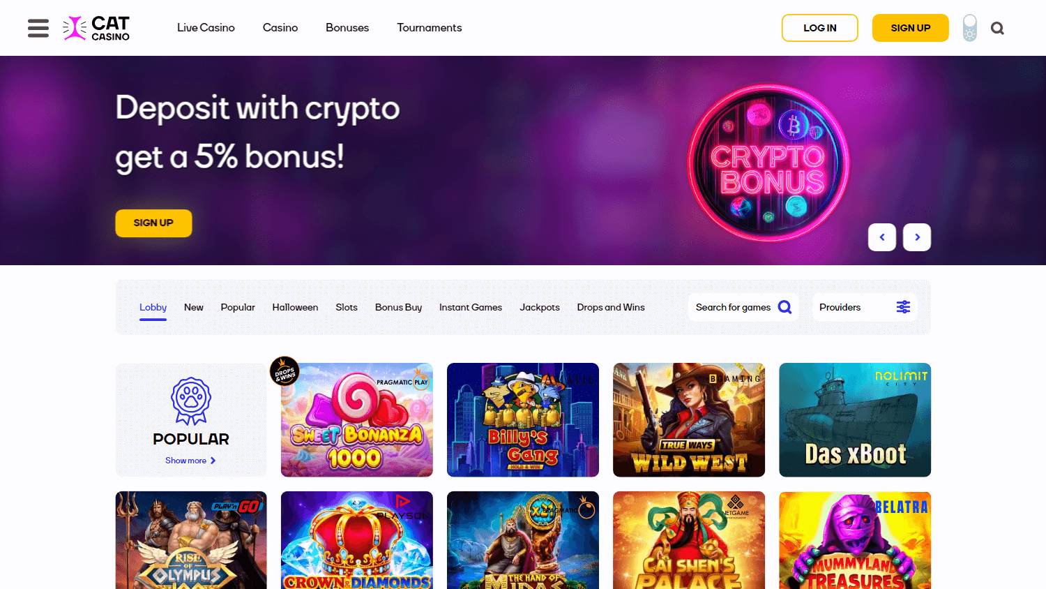 catcasino_homepage_desktop