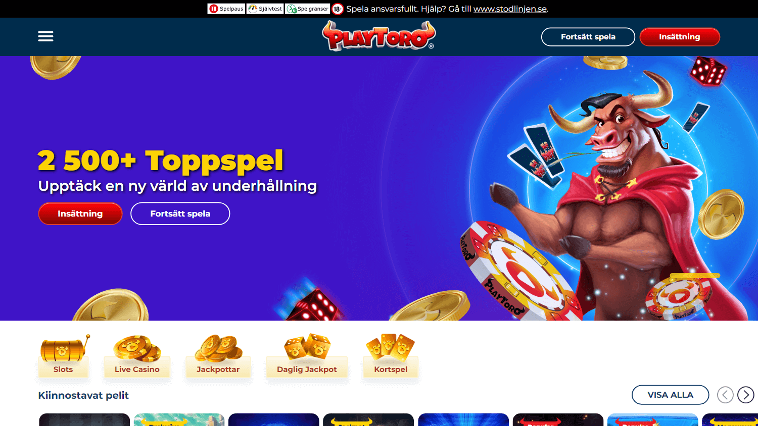 playtoro_casino_se_homepage_desktop