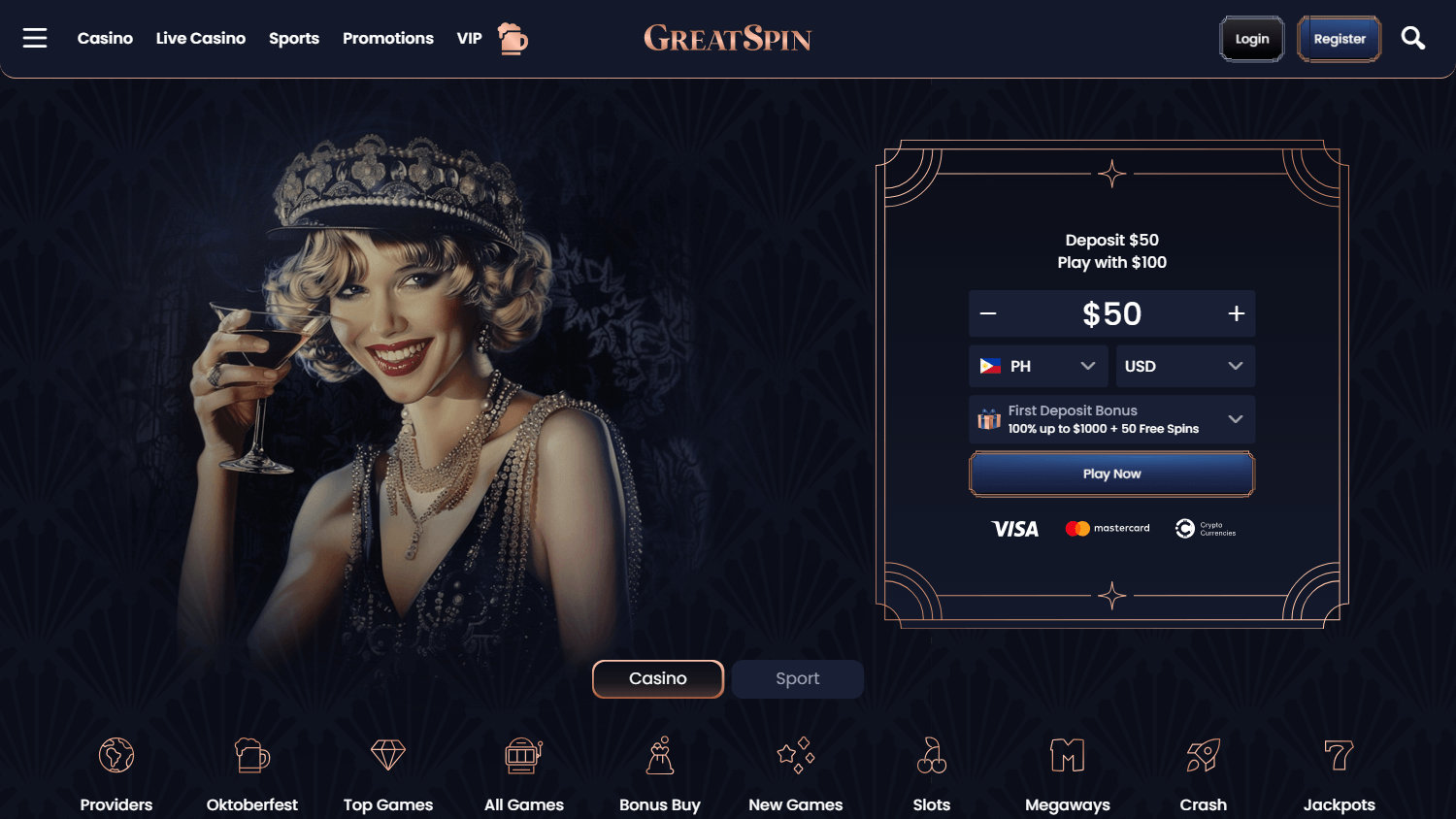 greatspin_casino_homepage_desktop