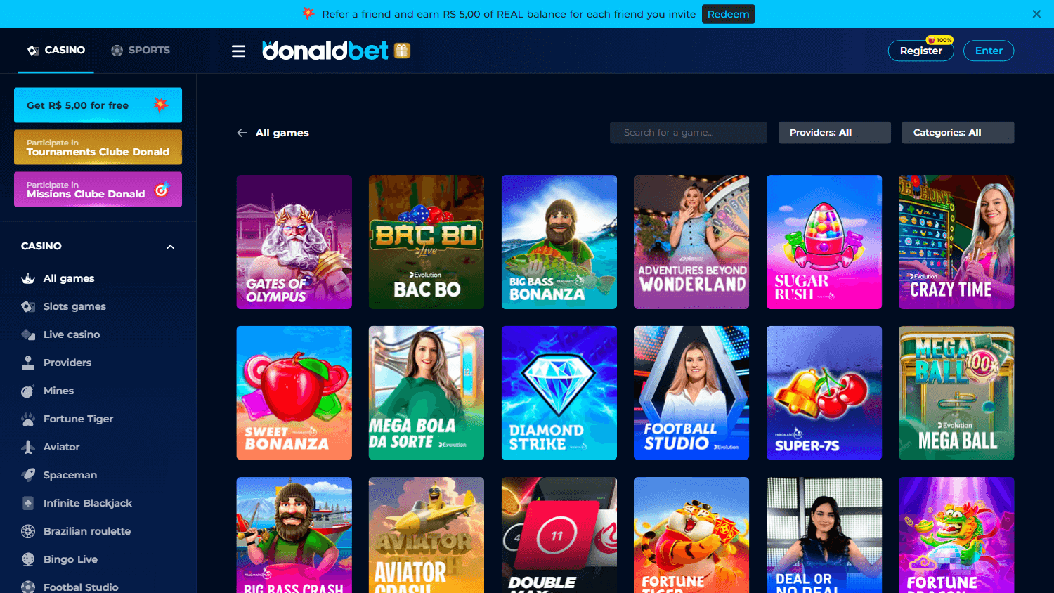 donaldbet_casino_game_gallery_desktop