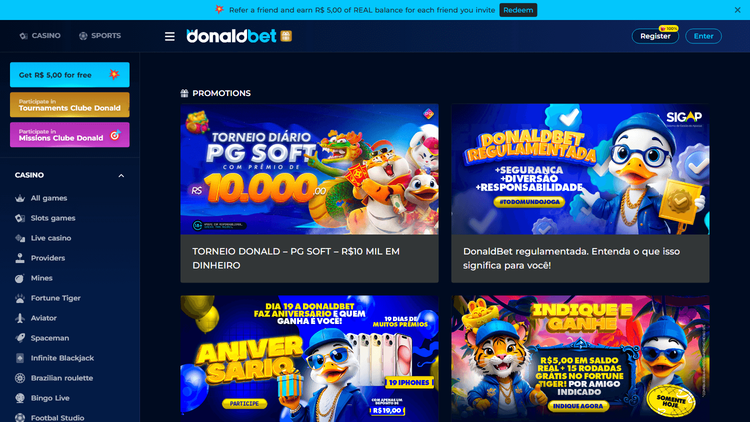 donaldbet_casino_promotions_desktop