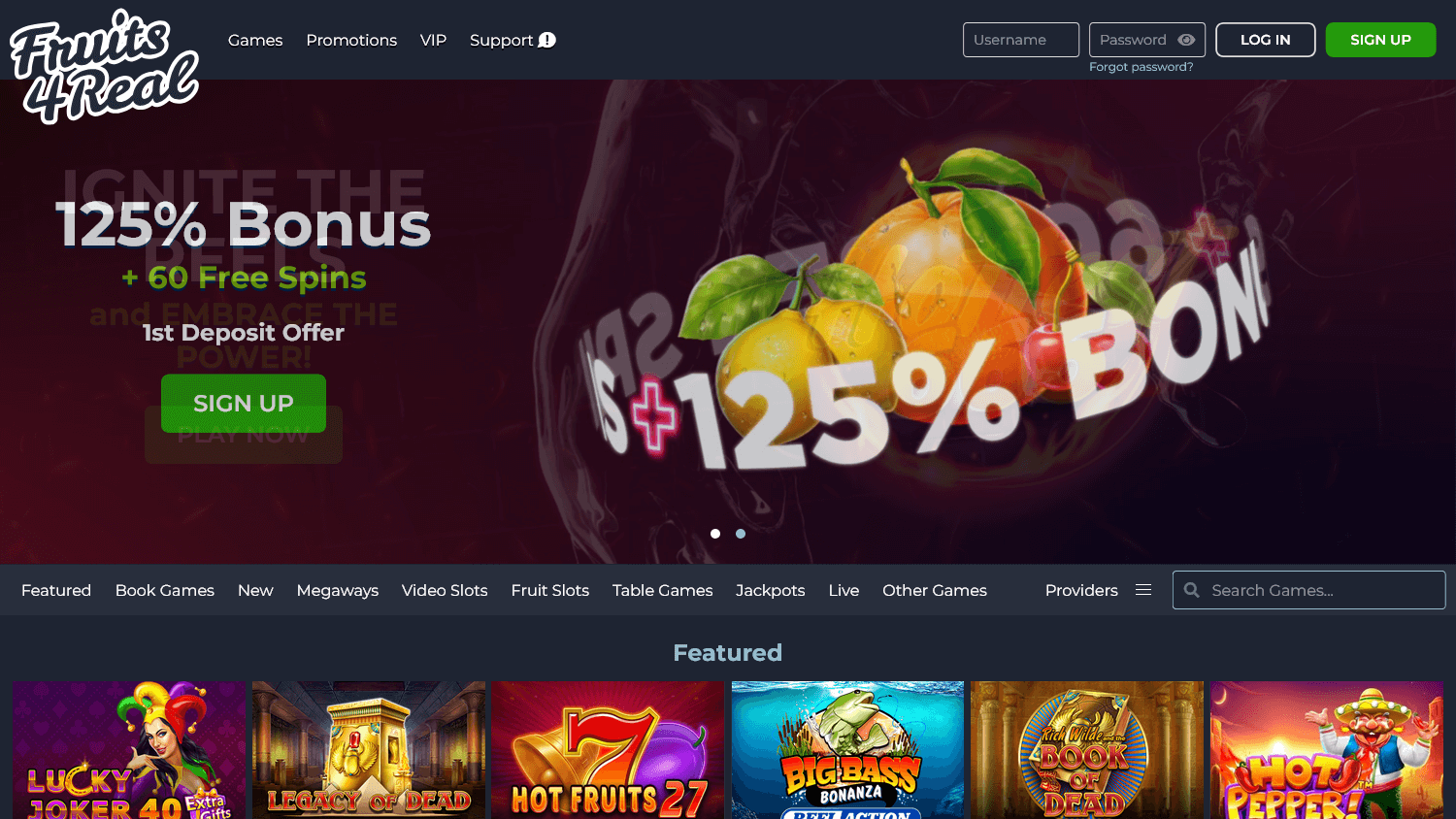 fruits4real_casino_homepage_desktop