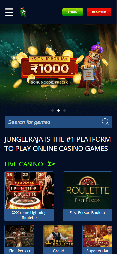 Jungle_Raja_Casino_homepage_mobile