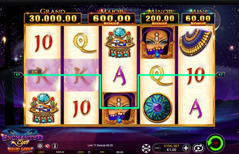 Enchanted Eyes slot win